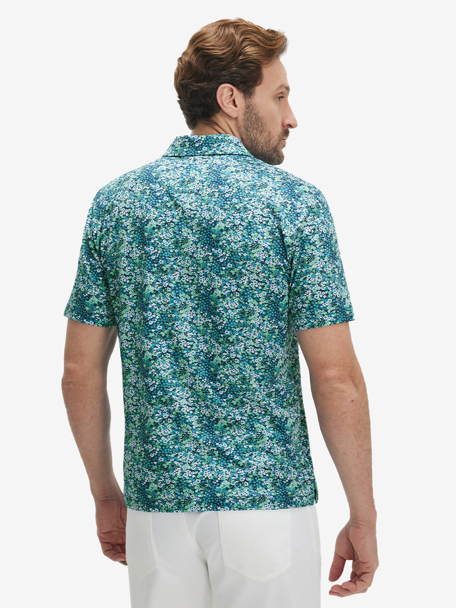 Performance Quick Dry Print Golf Polos