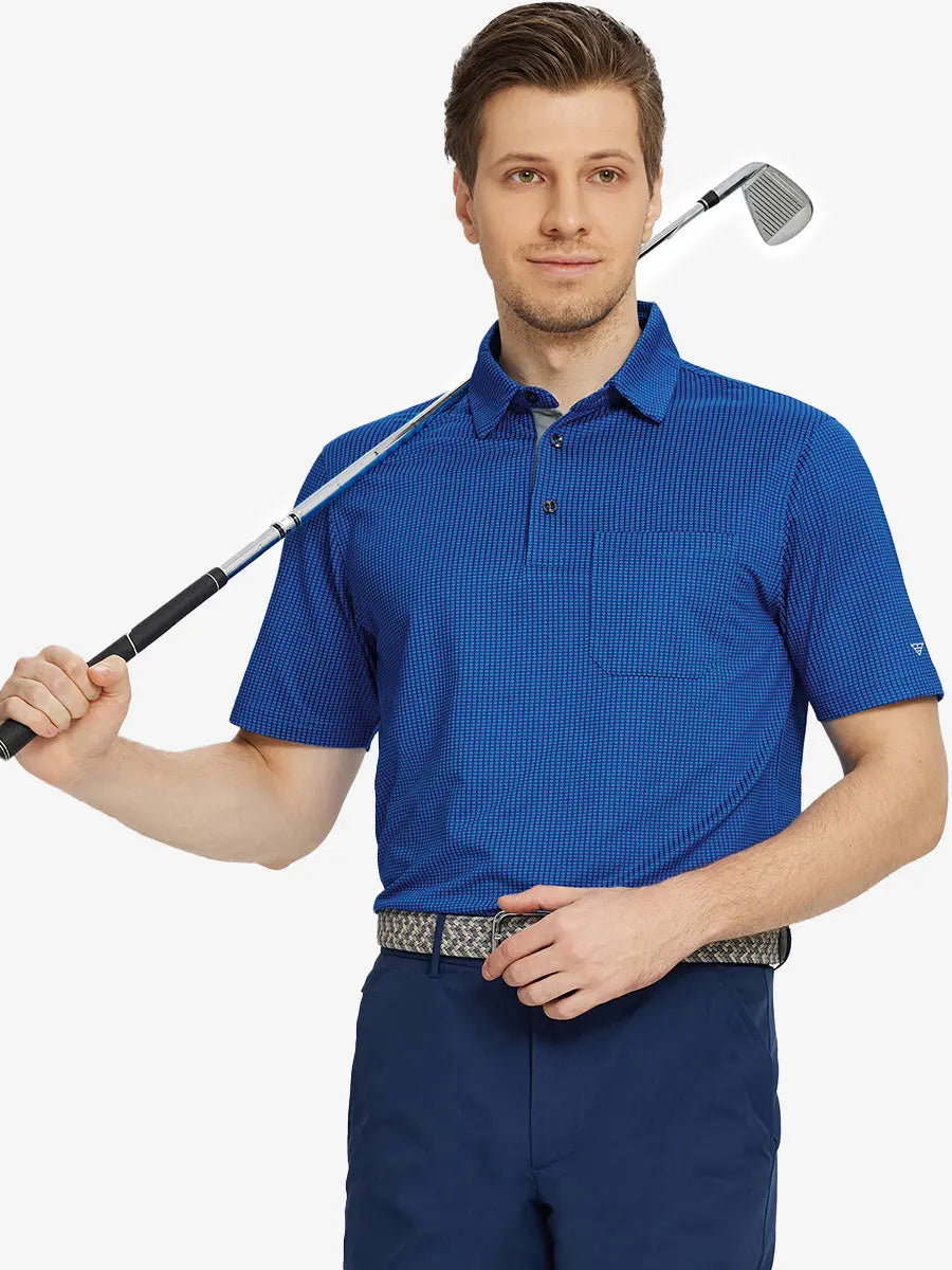 Elegant Performance Jacquard Polo