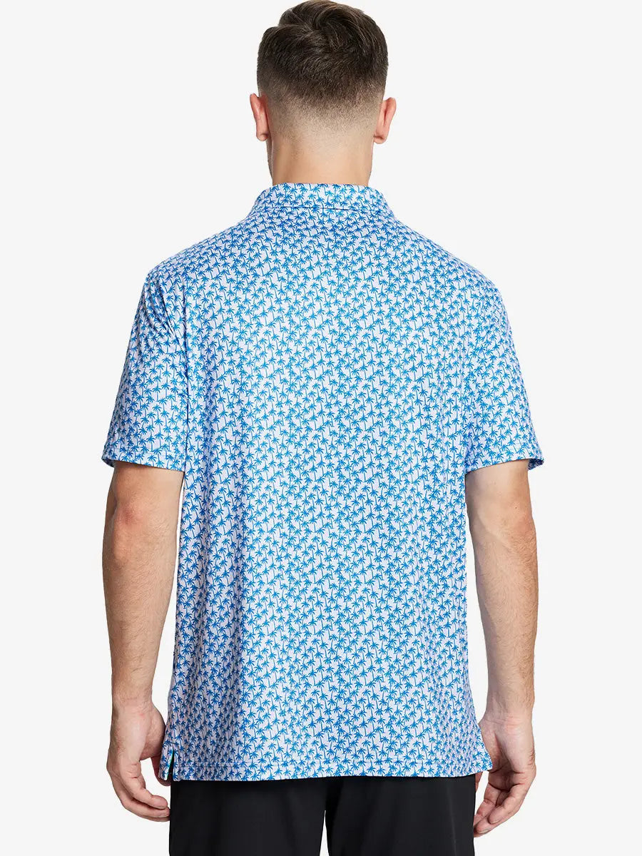 Performance Quick Dry Print Golf Polos