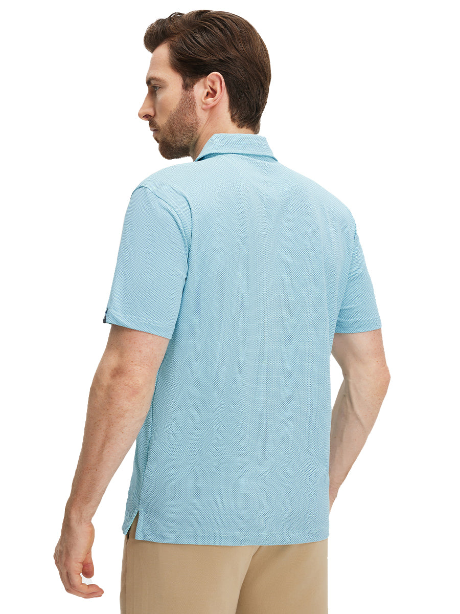 Feather Weight Jacquard Polo Shirts