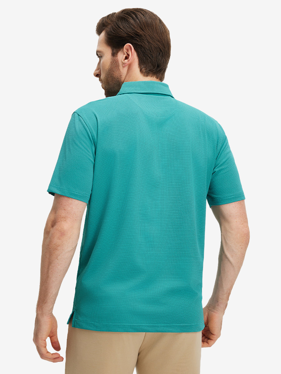 Feather Weight Jacquard Polo Shirts