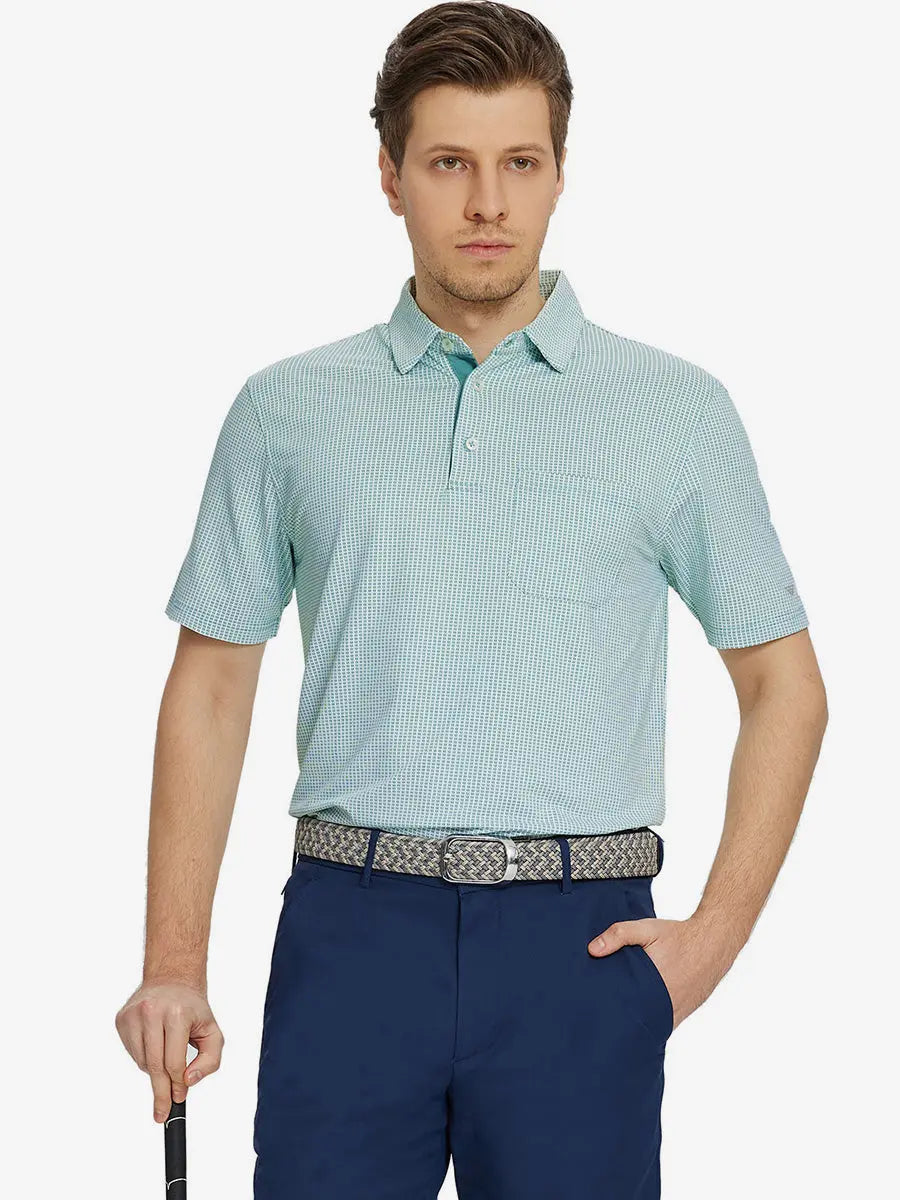 Elegant Performance Jacquard Polo