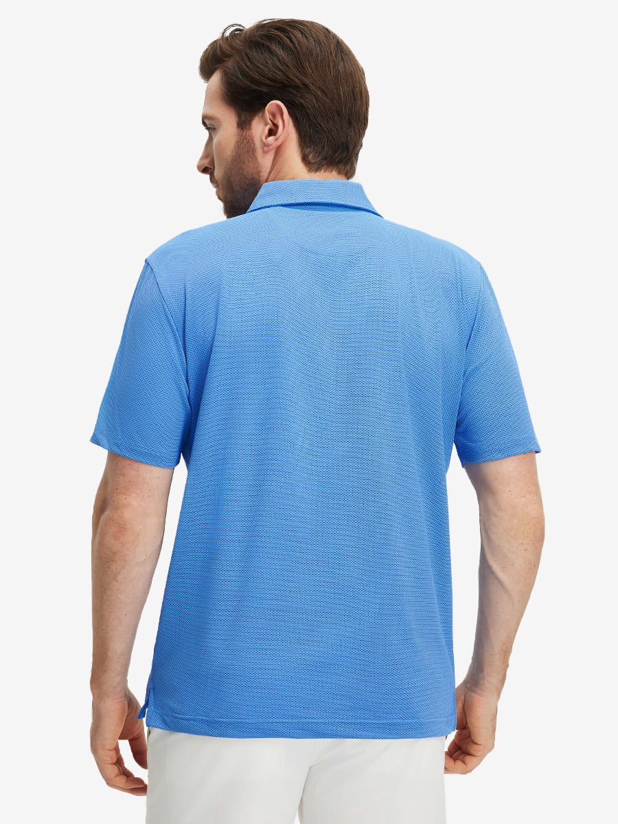 Feather Weight Jacquard Polo Shirts