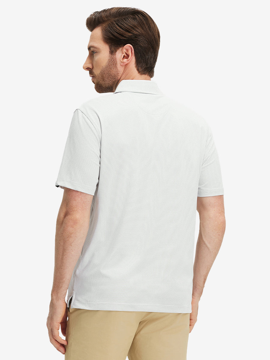 Feather Weight Jacquard Polo Shirts