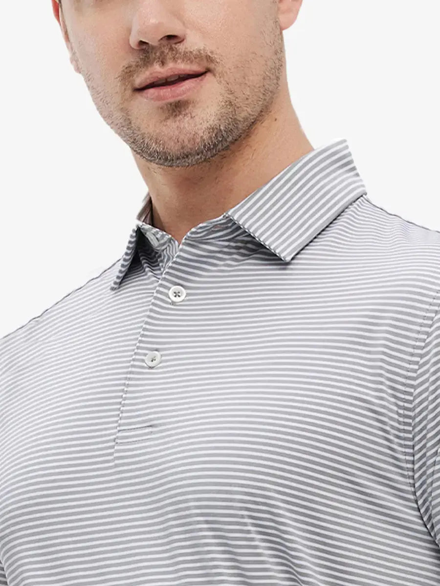Cooling Stripe Golf Shirts