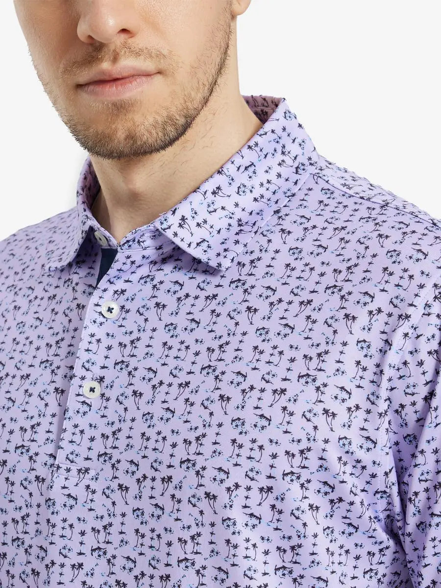 Performance Jersey Print Polo