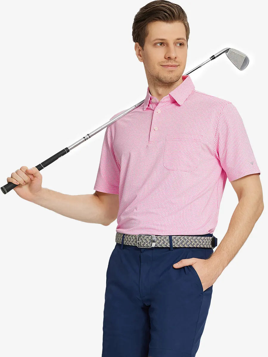 Elegant Performance Jacquard Polo