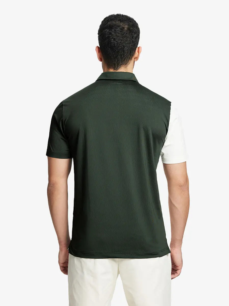 Moisture Wicking Color Block Polo Shirts