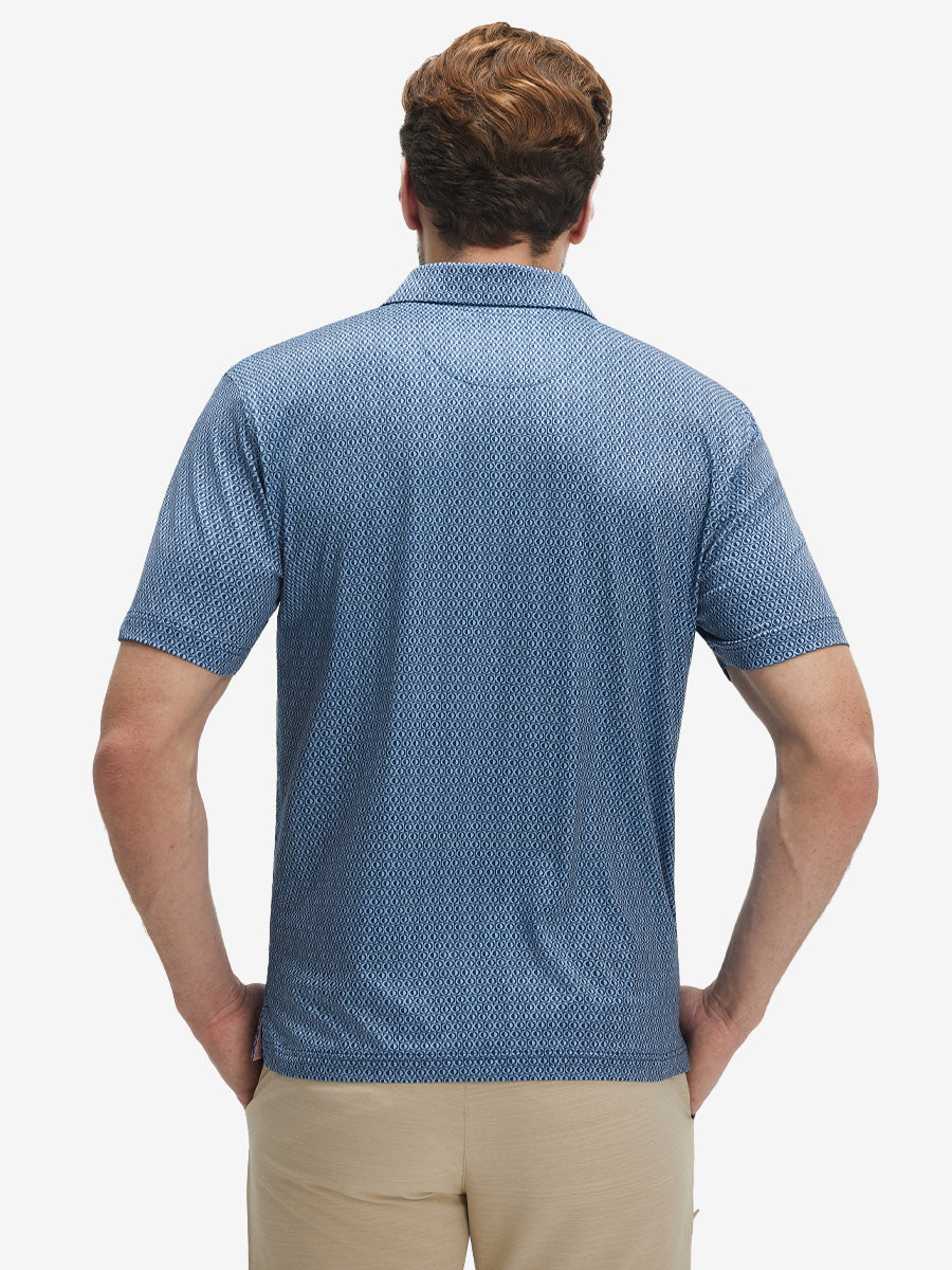 Performance Quick Dry Print Golf Polos