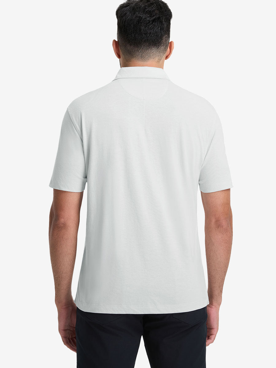 Comfy Cotton Blend Polo Shirts with Pocket