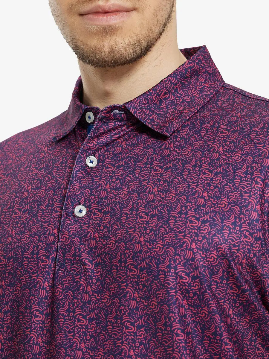Performance Jersey Print Polo