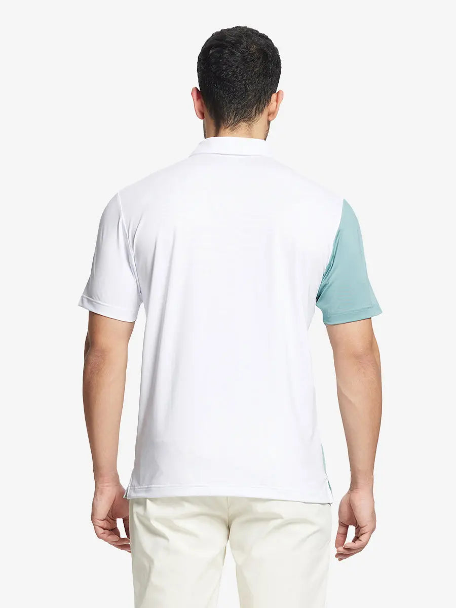 Moisture Wicking Color Block Polo Shirts