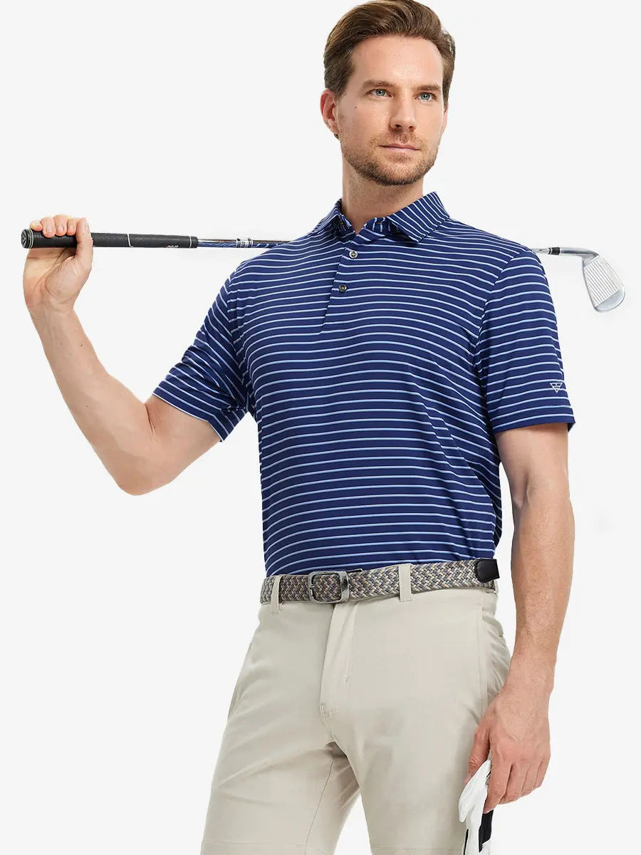 Popular Yarn Dyed Stripe Polo