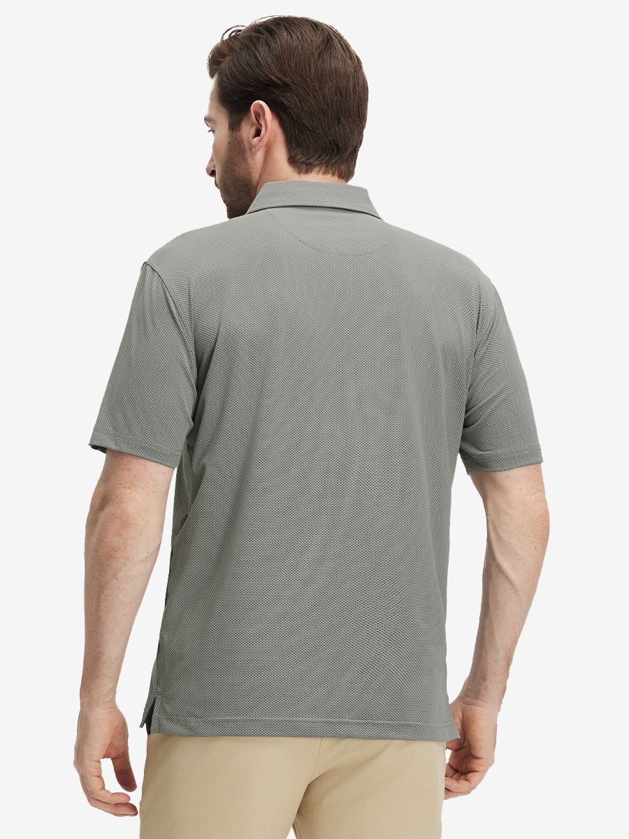 Feather Weight Jacquard Polo Shirts