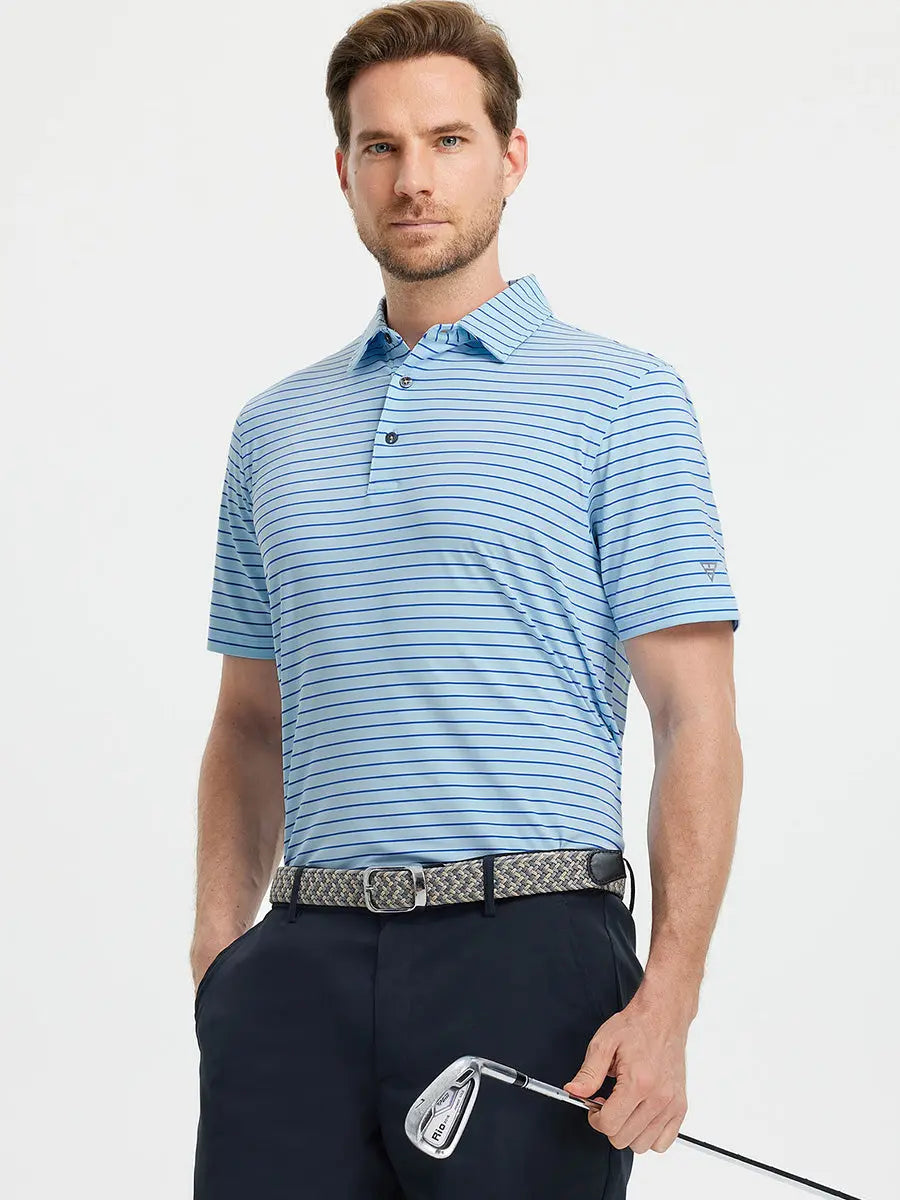Popular Yarn Dyed Stripe Polo