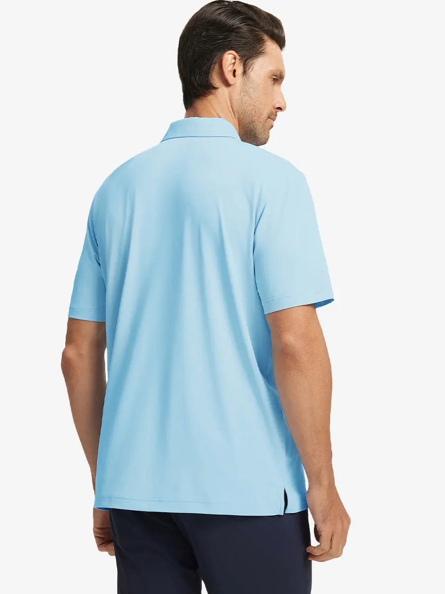 Stylish Chest Print Snap Polo