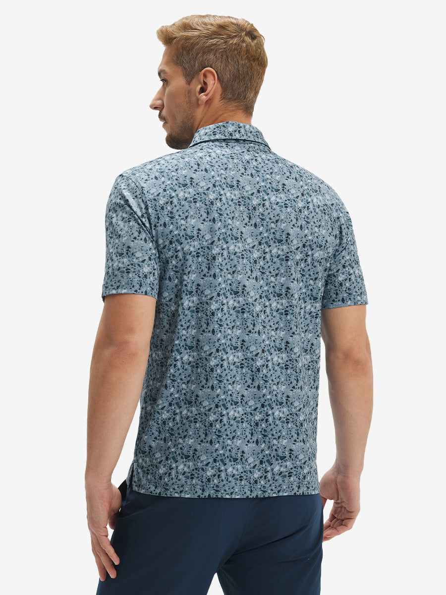 Performance Quick Dry Print Golf Polos