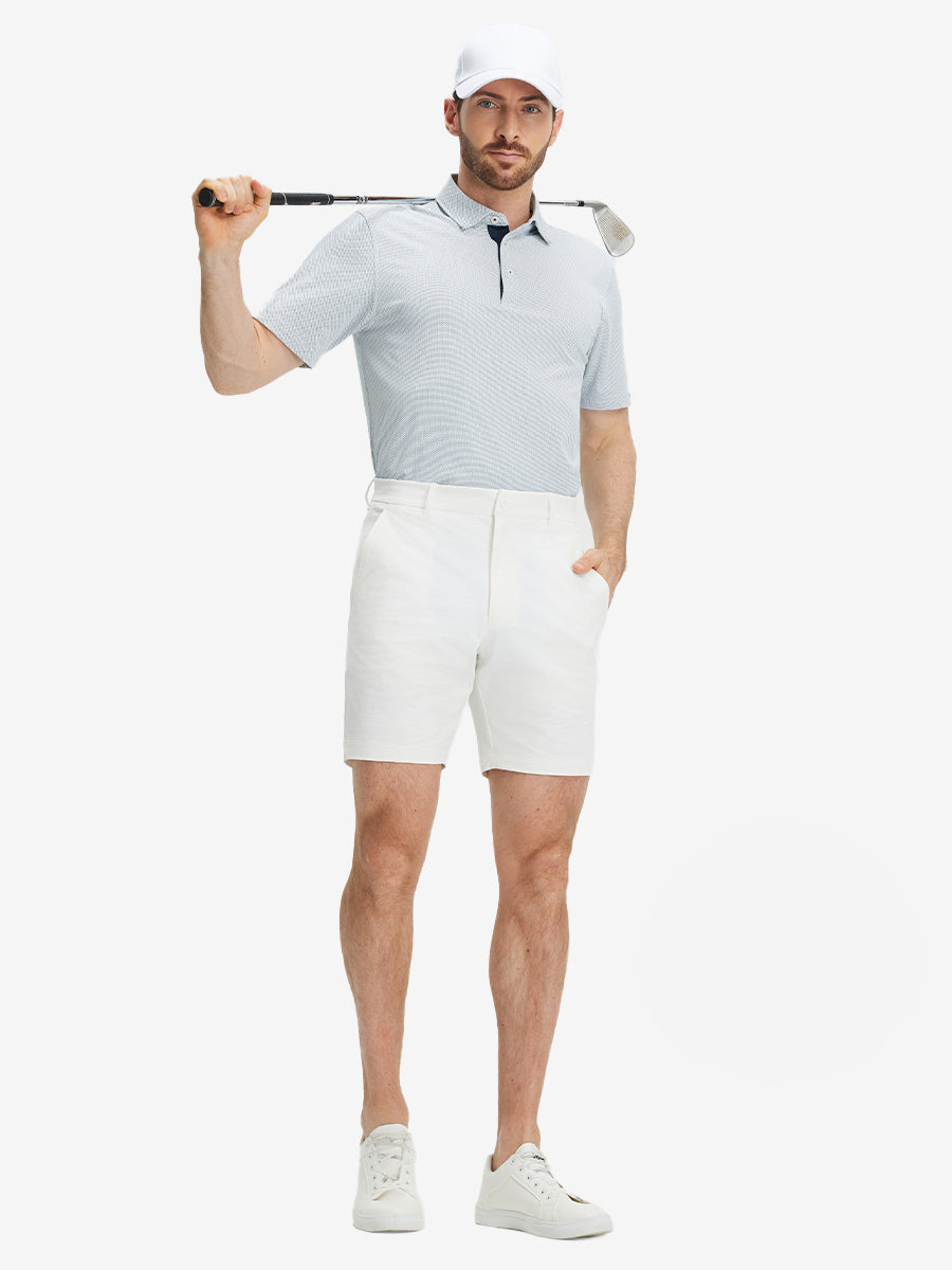 Feather Weight Jacquard Polo Shirts