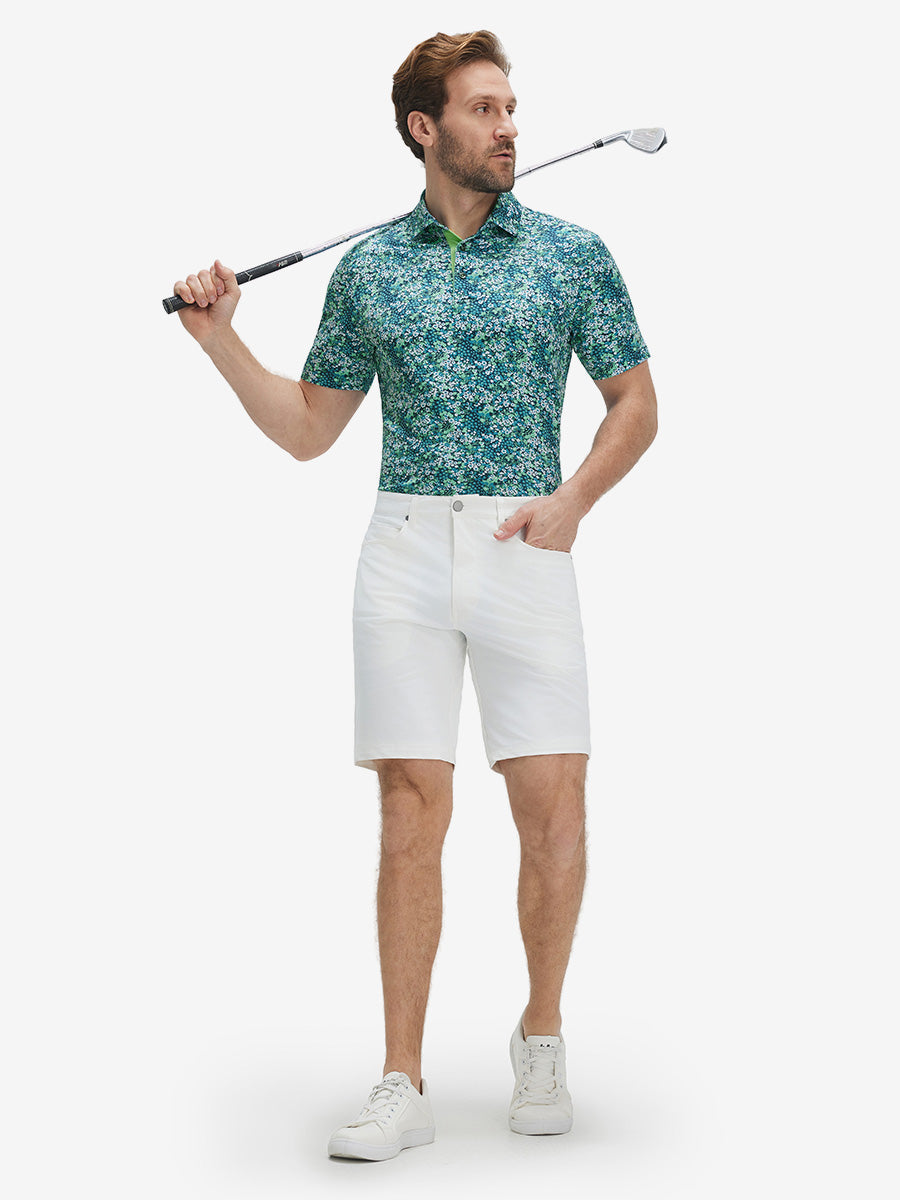 Performance Quick Dry Print Golf Polos