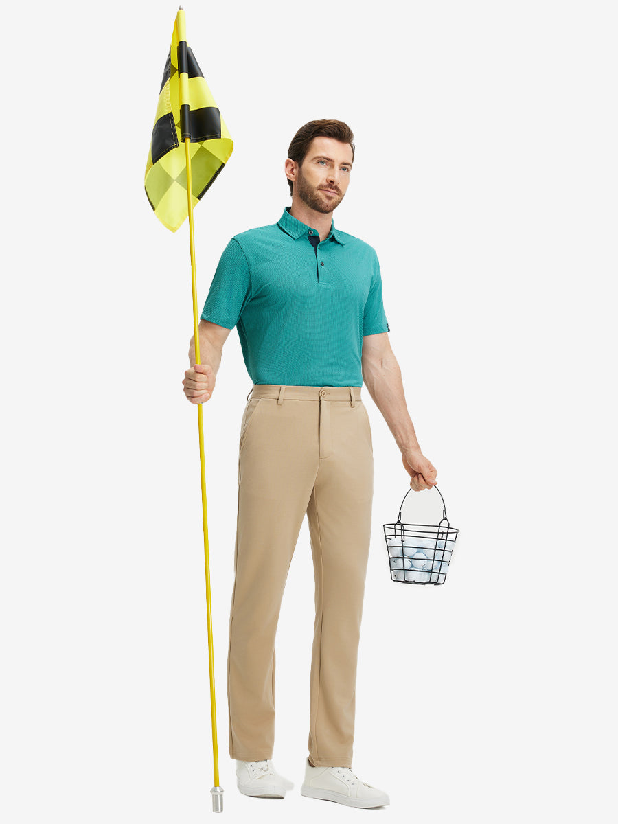Feather Weight Jacquard Polo Shirts
