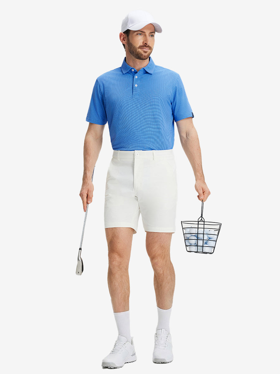 Feather Weight Jacquard Polo Shirts