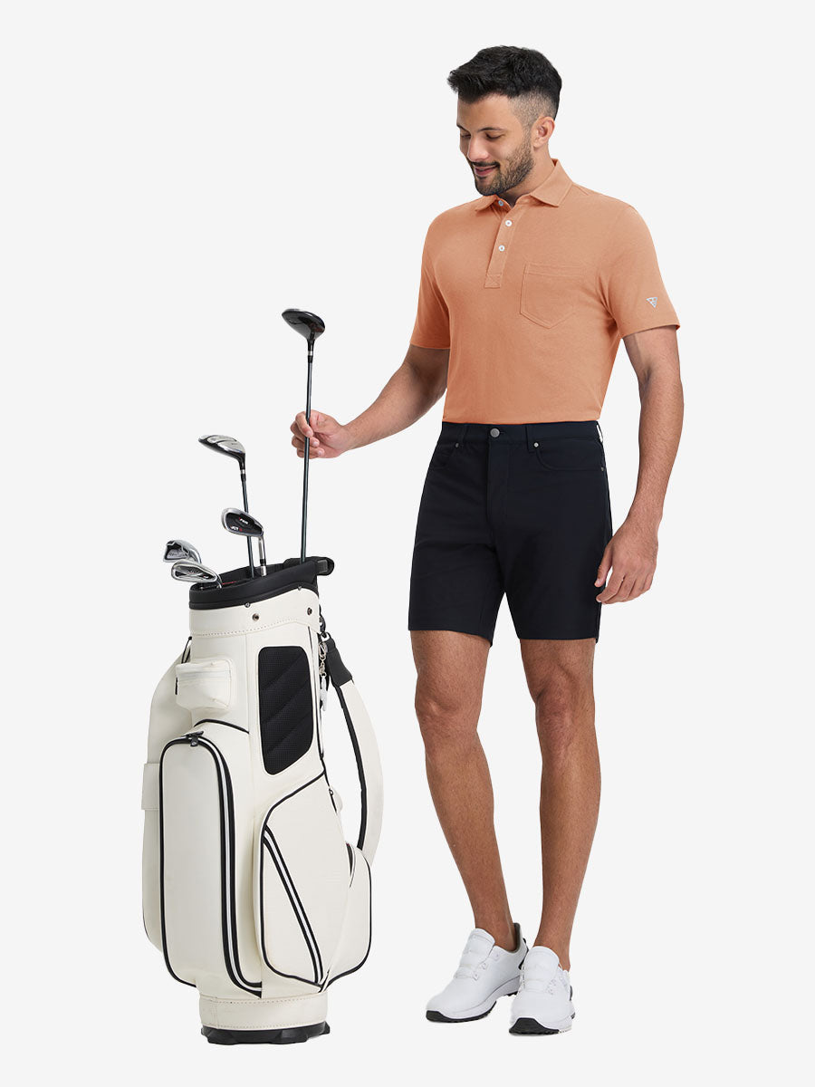 Comfy Cotton Blend Polo Shirts with Pocket