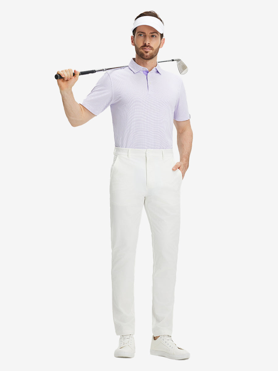 Feather Weight Jacquard Polo Shirts