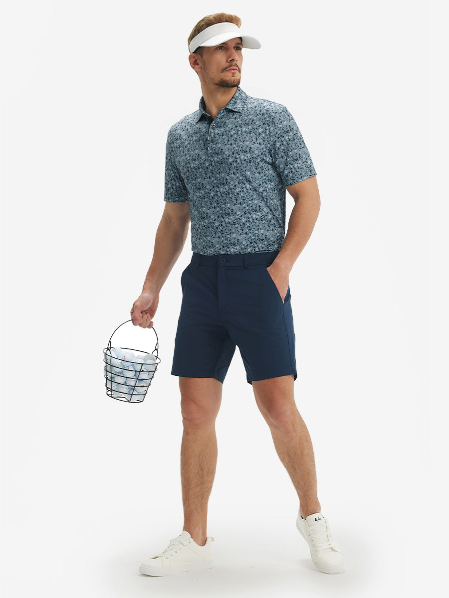 Performance Quick Dry Print Golf Polos