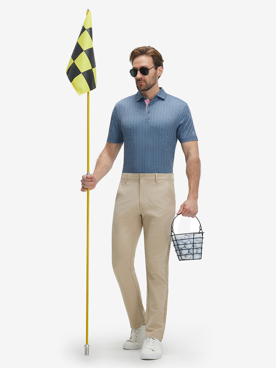 Performance Quick Dry Print Golf Polos