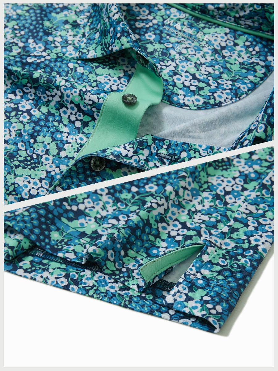 Performance Quick Dry Print Golf Polos