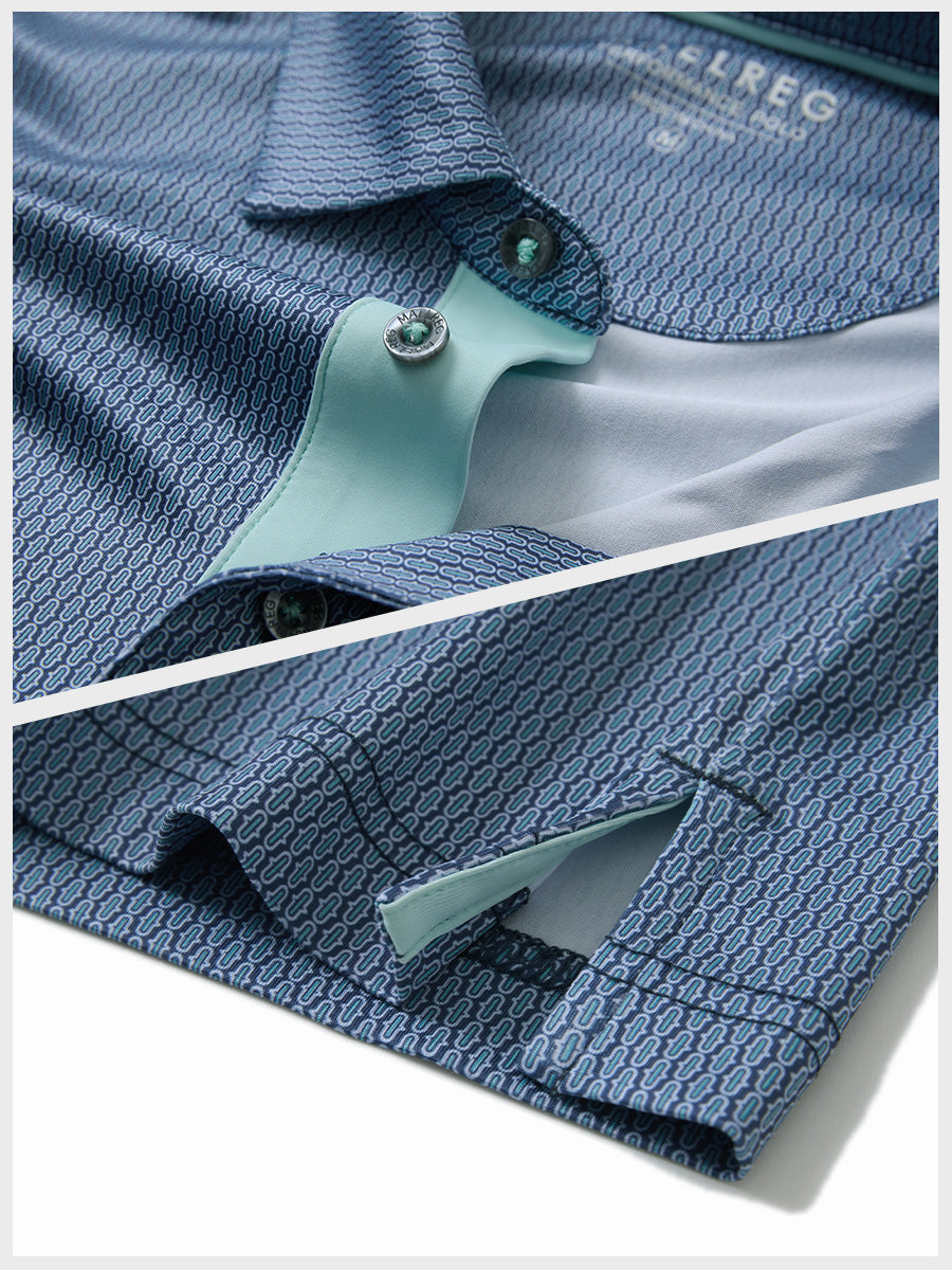 Performance Quick Dry Print Golf Polos