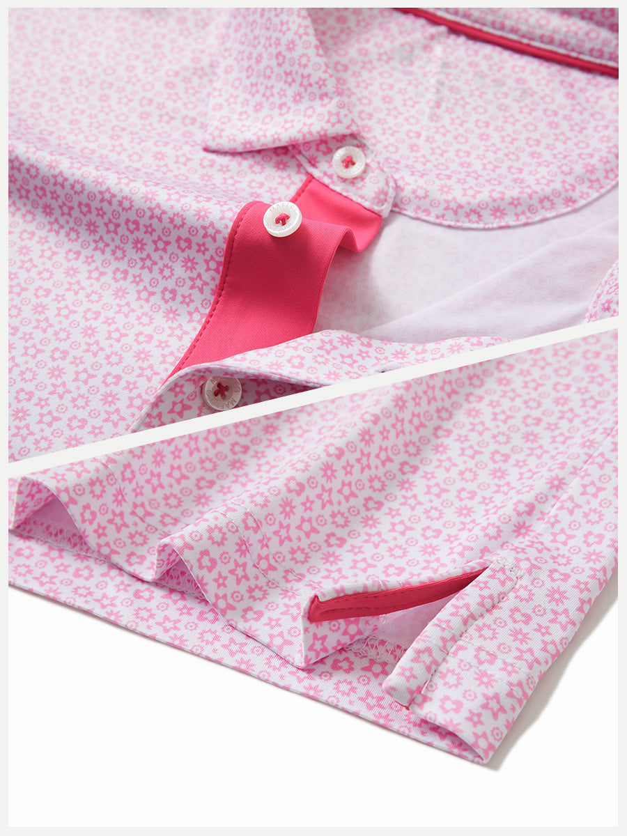 Performance Quick Dry Print Golf Polos