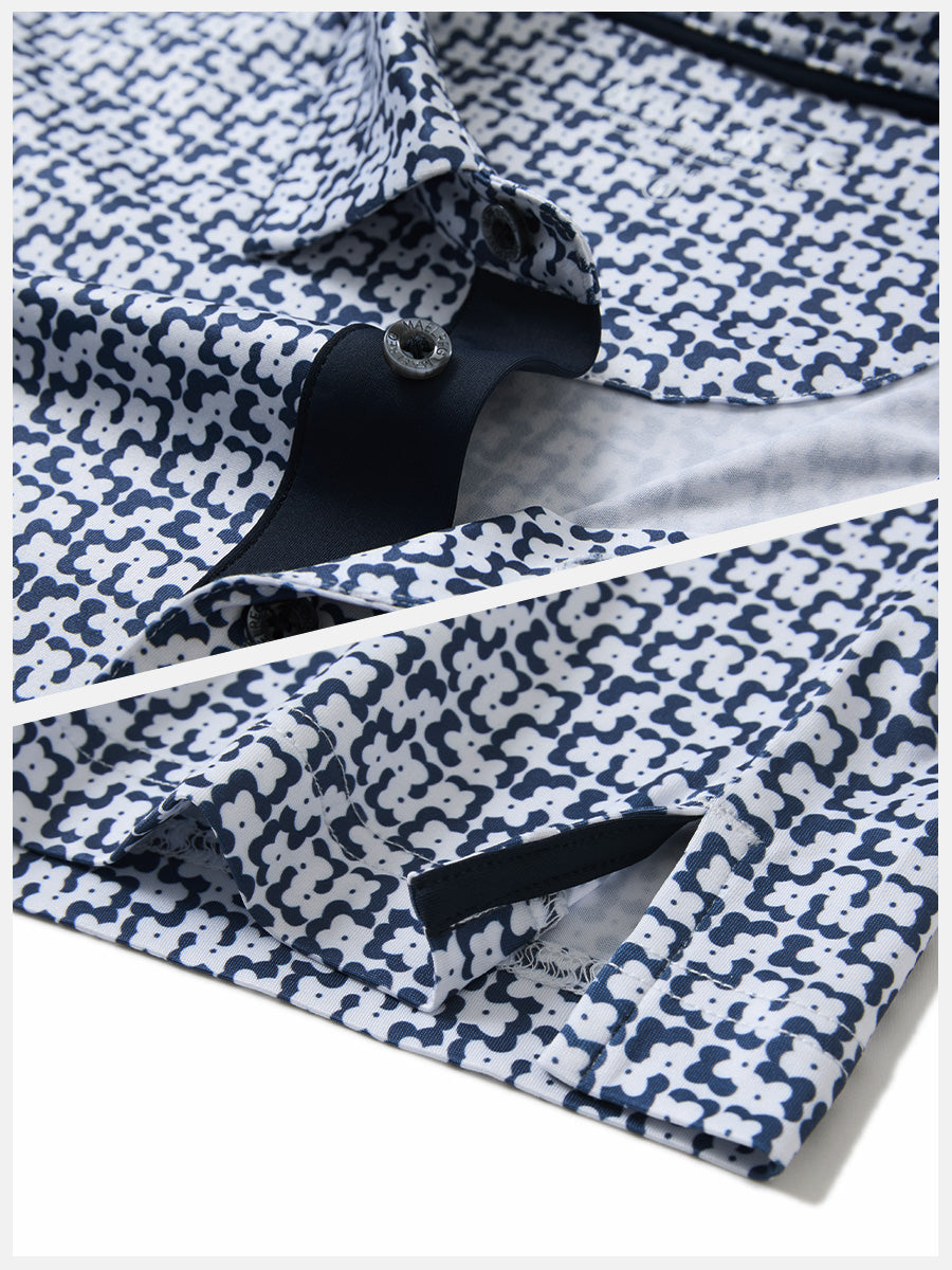 Performance Quick Dry Print Golf Polos