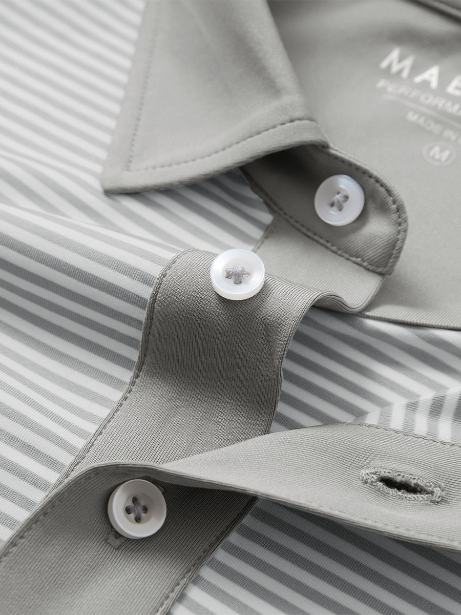 Upgraded Two-tone Striped Quick Dry Polo Shirt