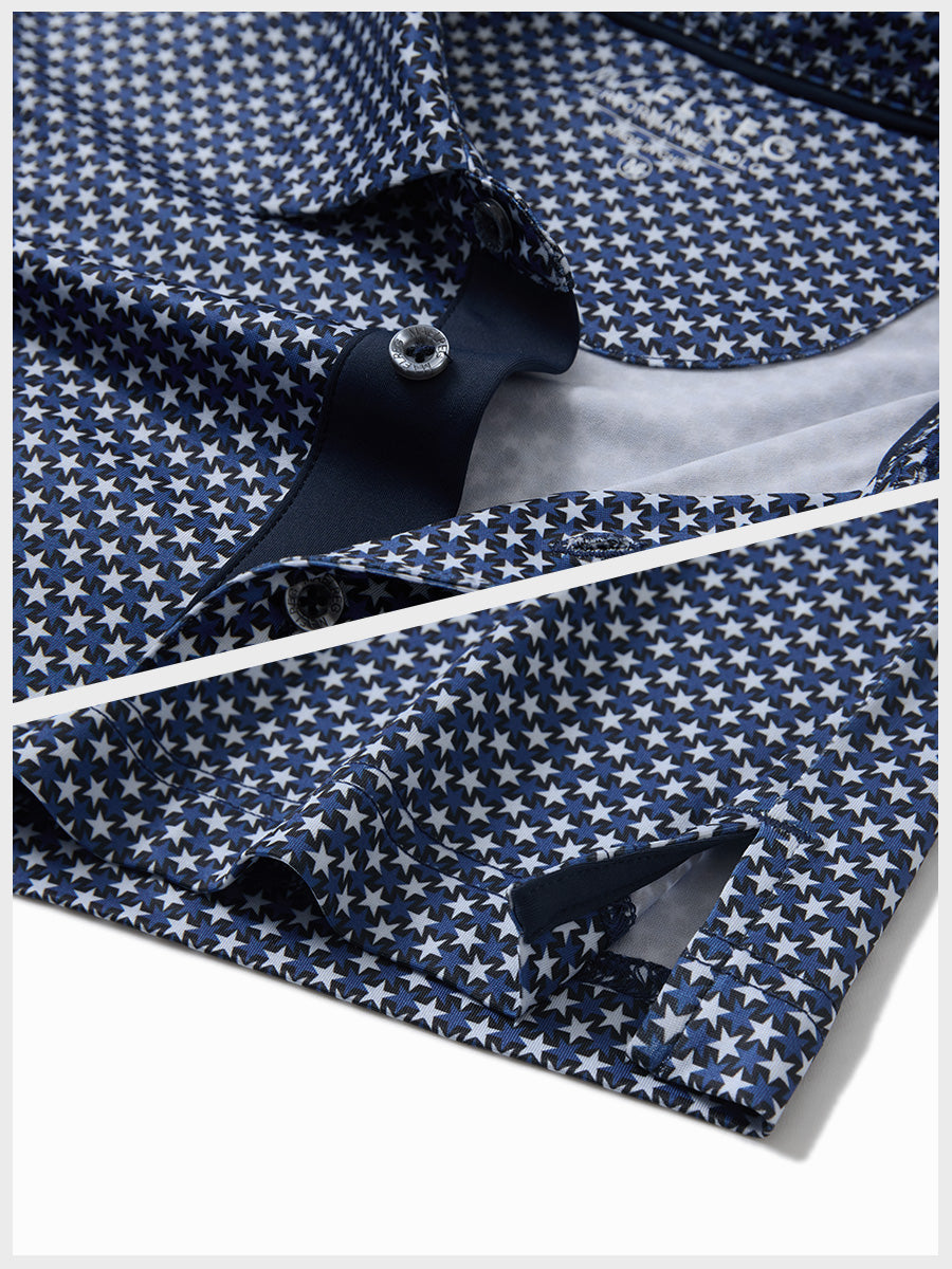 Performance Quick Dry Print Golf Polos