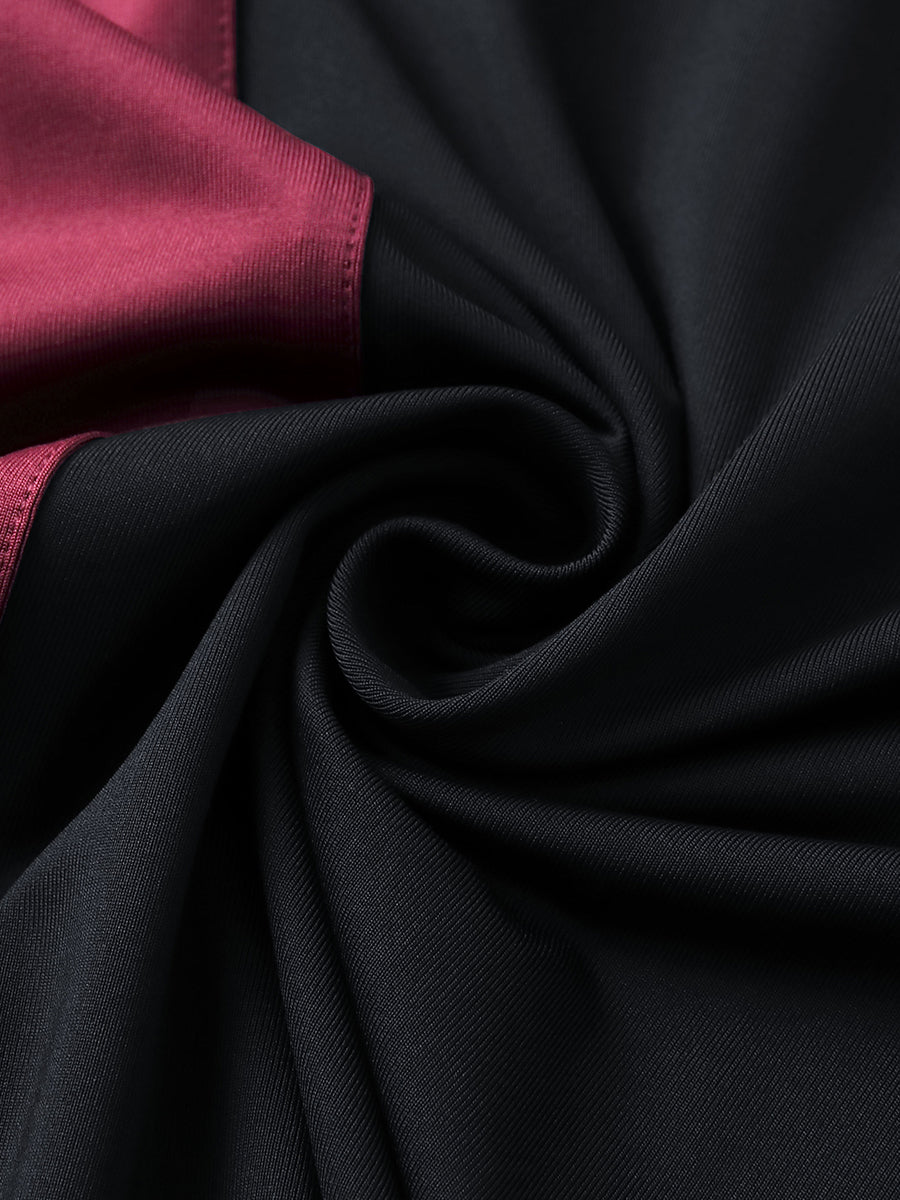 Moisture Wicking Color Block Polo Shirts