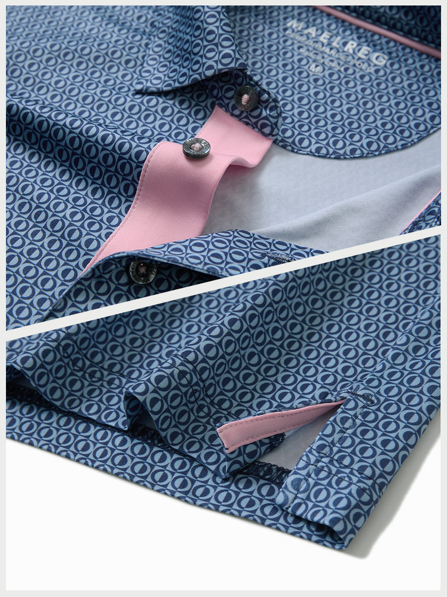Performance Quick Dry Print Golf Polos