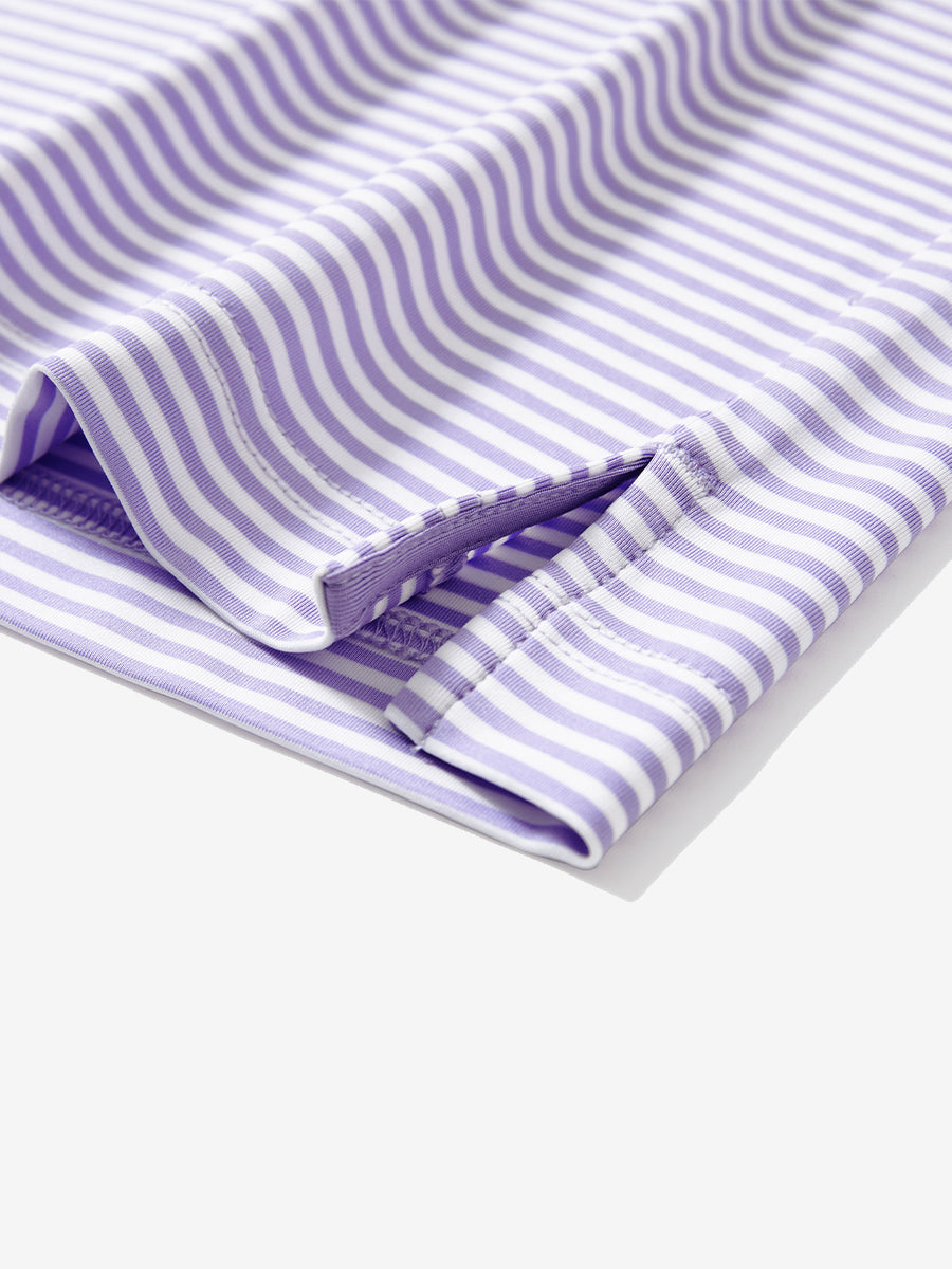 Upgraded Two-tone Striped Quick Dry Polo Shirt