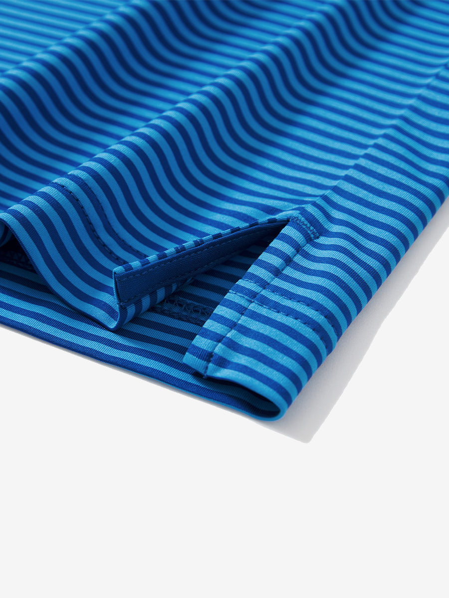 Upgraded Two-tone Striped Quick Dry Polo Shirt