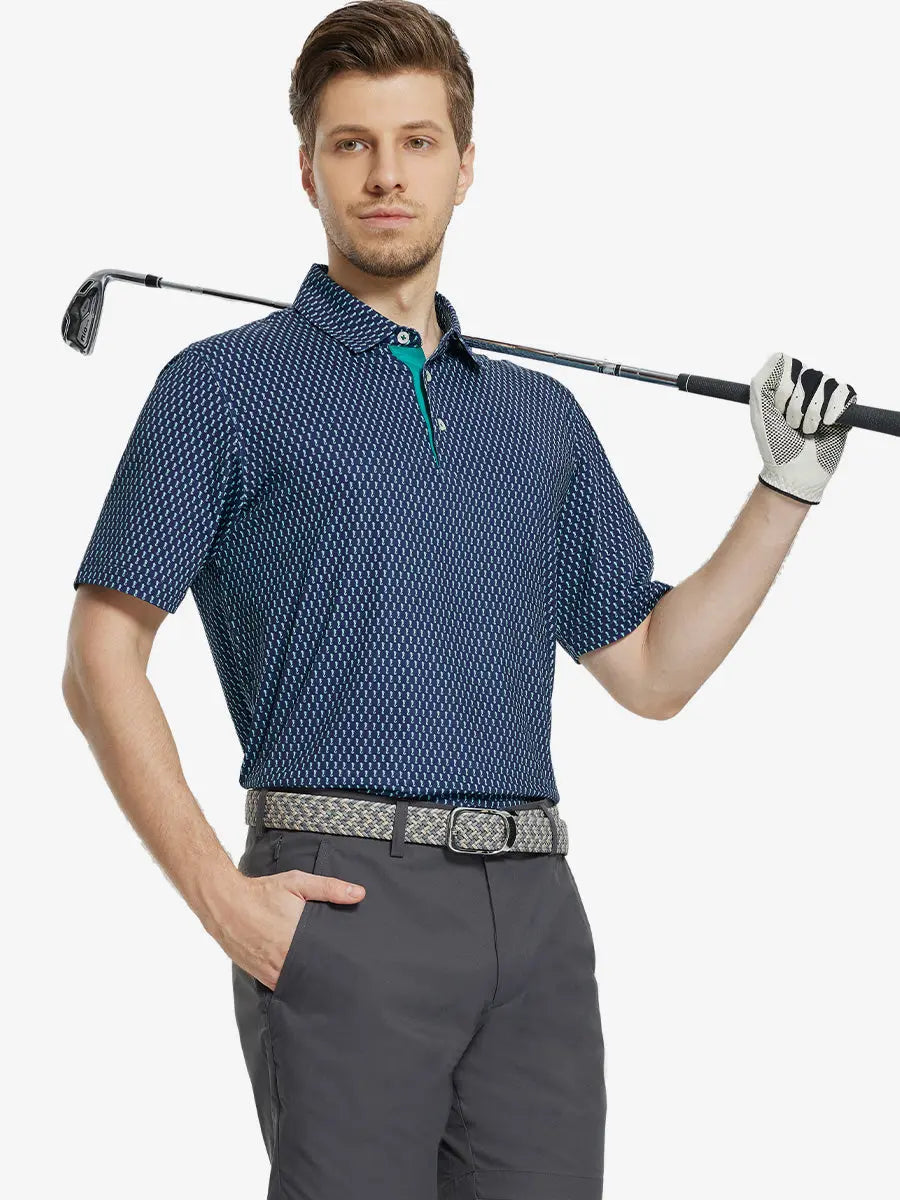 Performance Jersey Print Polo