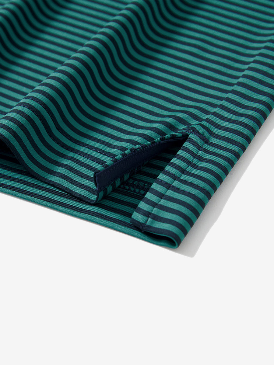Upgraded Two-tone Striped Quick Dry Polo Shirt