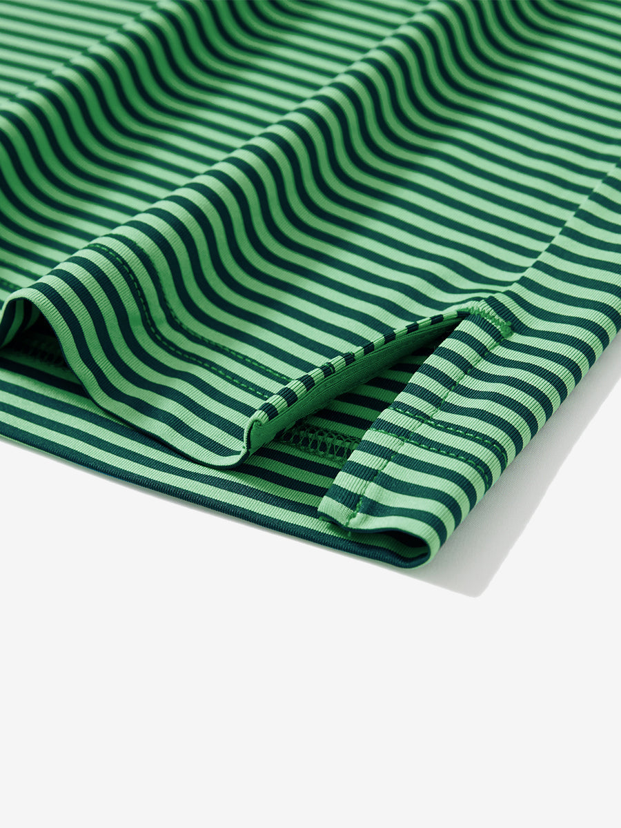 Upgraded Two-tone Striped Quick Dry Polo Shirt