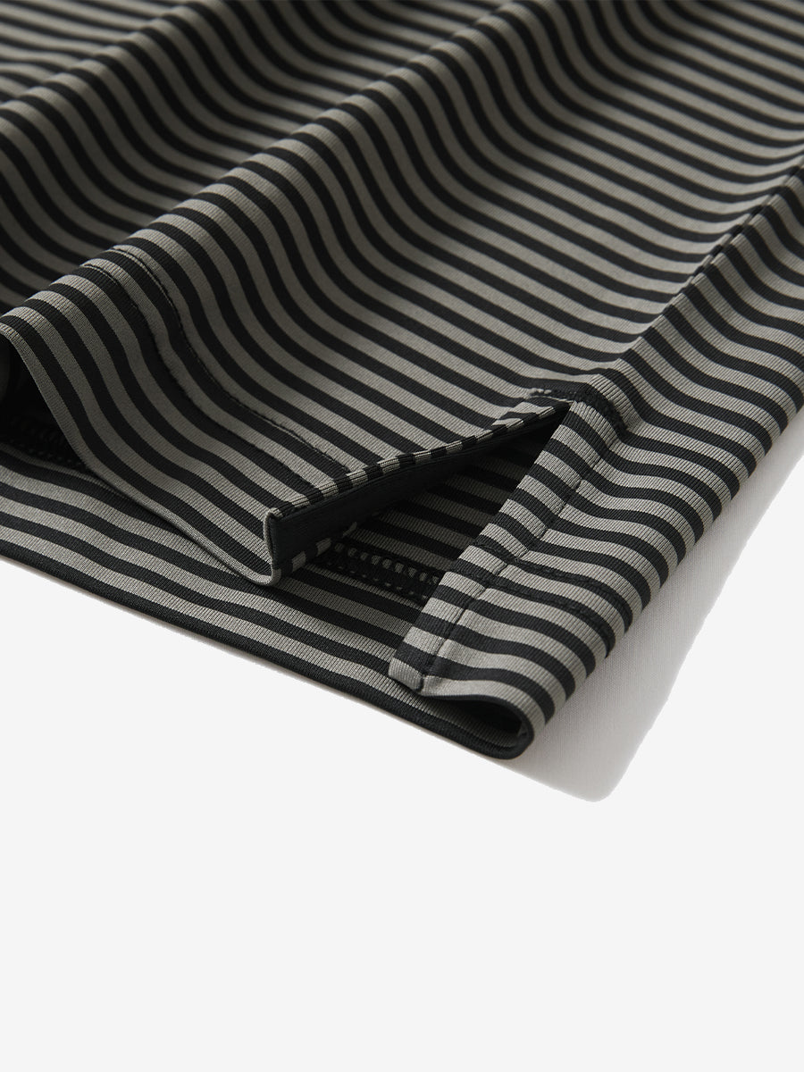 Upgraded Two-tone Striped Quick Dry Polo Shirt