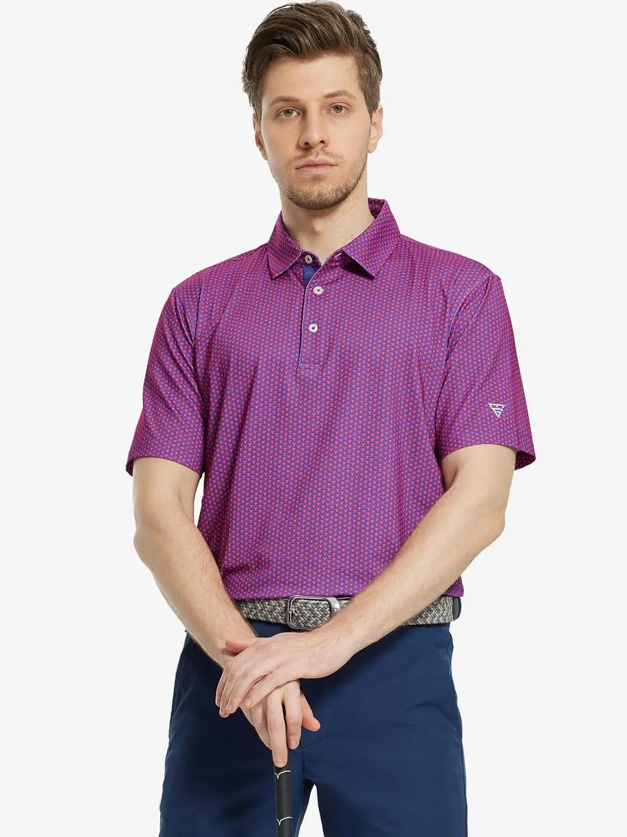 Performance Jersey Print Polo