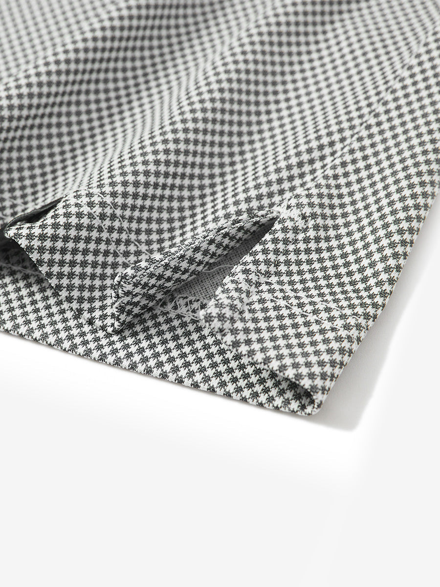 Quick Dry Jacquard Ribbed Collar Golf Shirts