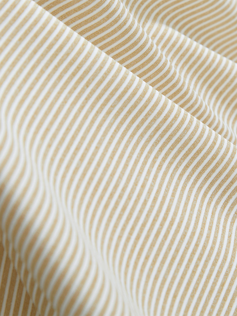 Comfy Breathable Pin-Stripe Golf Polos