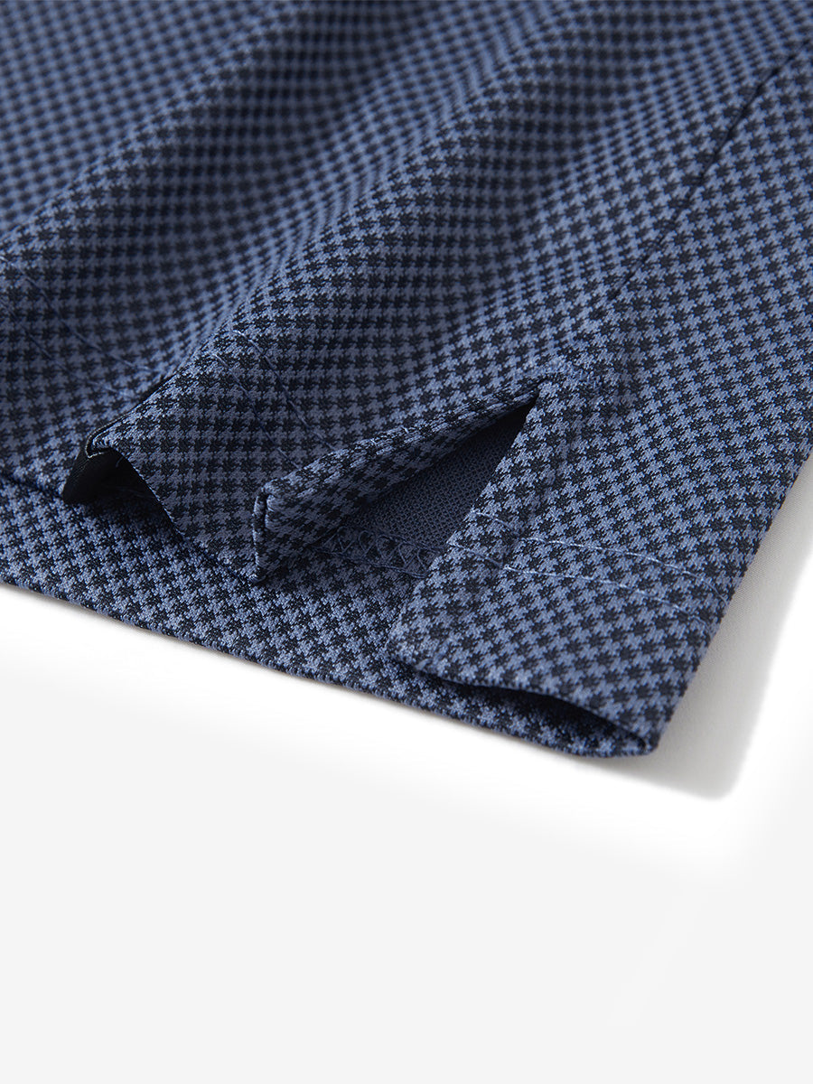Quick Dry Jacquard Ribbed Collar Golf Shirts