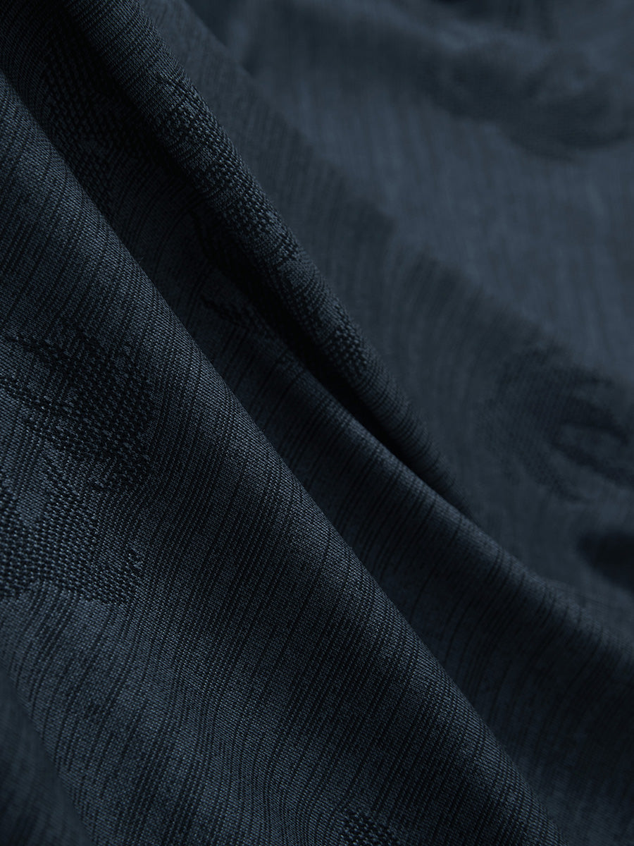 Breathable Jacquard Pattern 3-Button Golf Polo