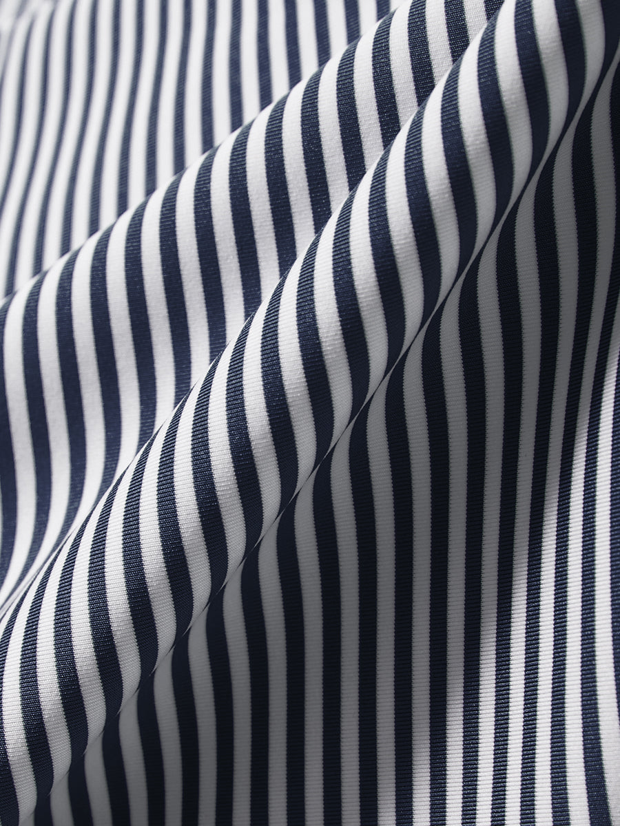 Upgraded Two-tone Striped Quick Dry Polo Shirt
