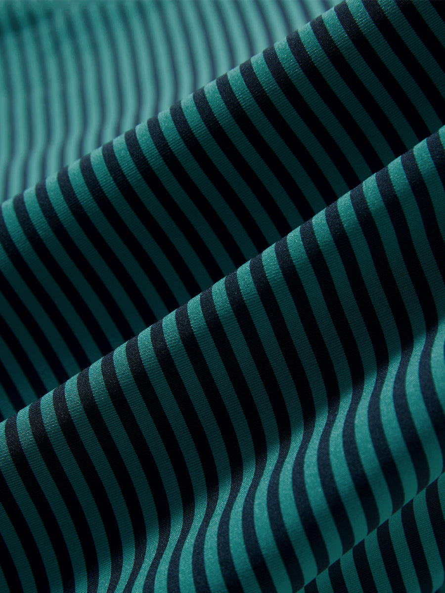 Upgraded Two-tone Striped Quick Dry Polo Shirt